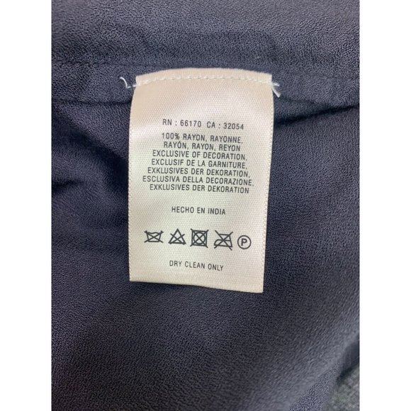 Anthropologie Floreat Gauzy Embroidered Boho Blouse Size M Relaxed Ivory/Blue - Picture 8 of 9